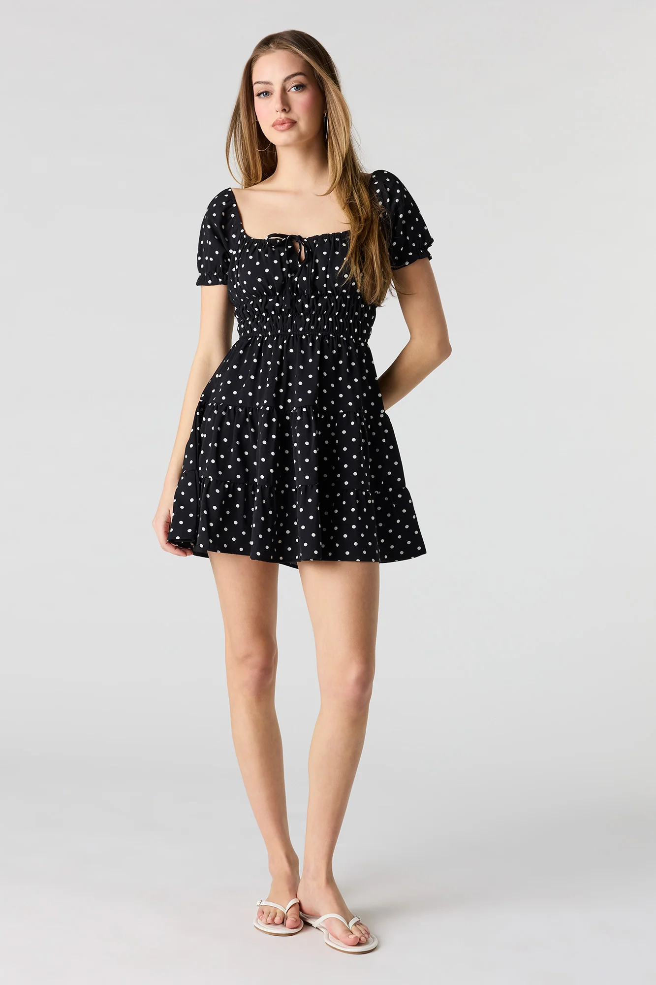 7347-short-puff-sleeve-tiered-mini-dress-9.webp Short Puff Sleeve Tiered Mini Dress