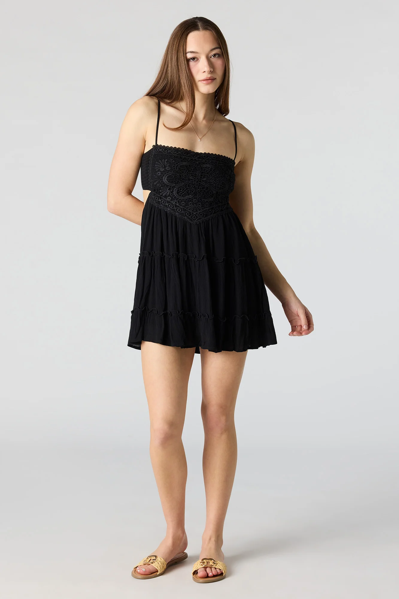 7393-lace-tiered-mini-dress-9.webp Lace Tiered Mini Dress