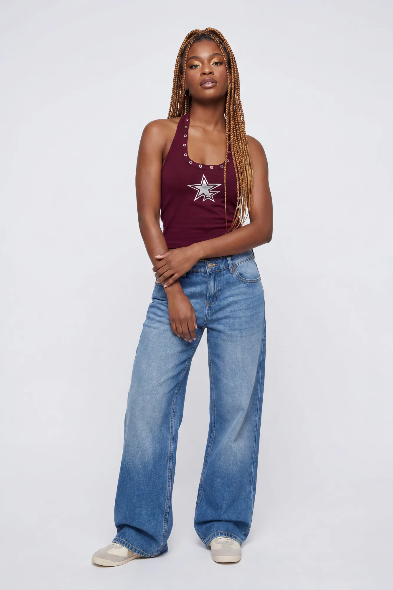7838-graphic-grommet-trim-halter-top-23.webp Graphic Grommet Trim Halter Top