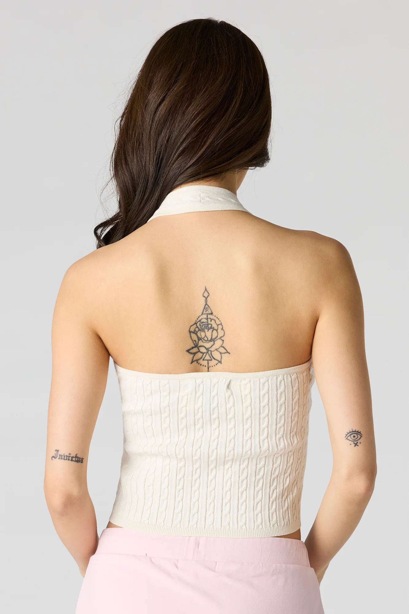 Cable Knit Halter Top