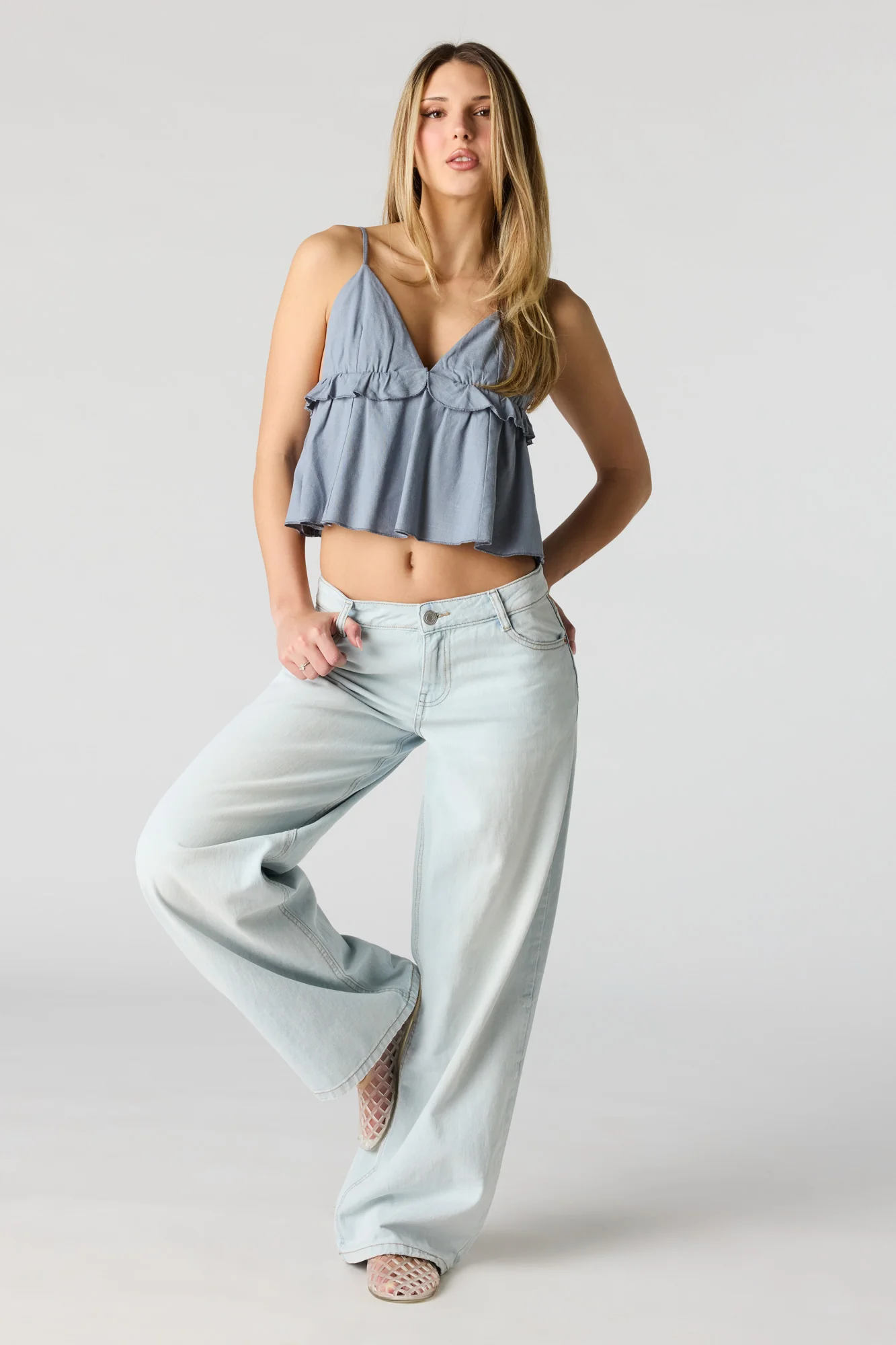 7954-linen-blend-babydoll-tank-10.webp Linen-Blend Babydoll Tank