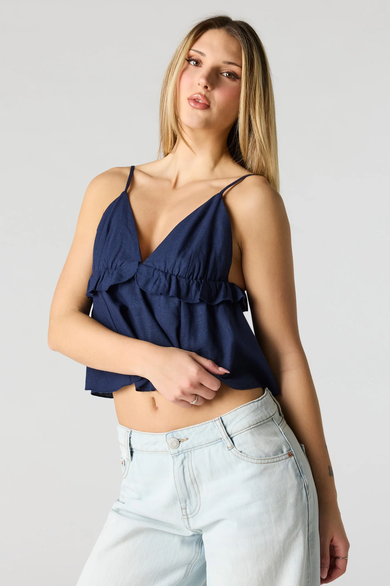 7954-linen-blend-babydoll-tank-14.webp Linen-Blend Babydoll Tank