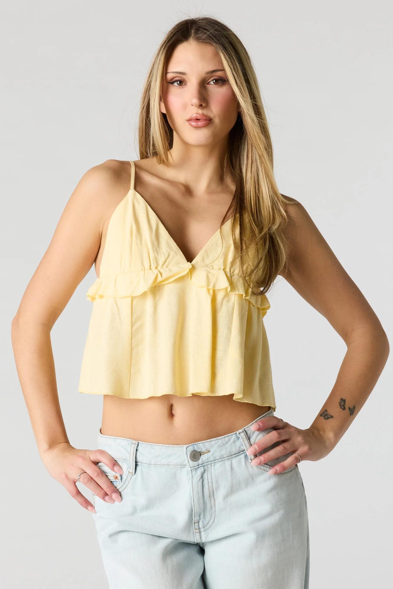 7954-linen-blend-babydoll-tank-17.webp Linen-Blend Babydoll Tank