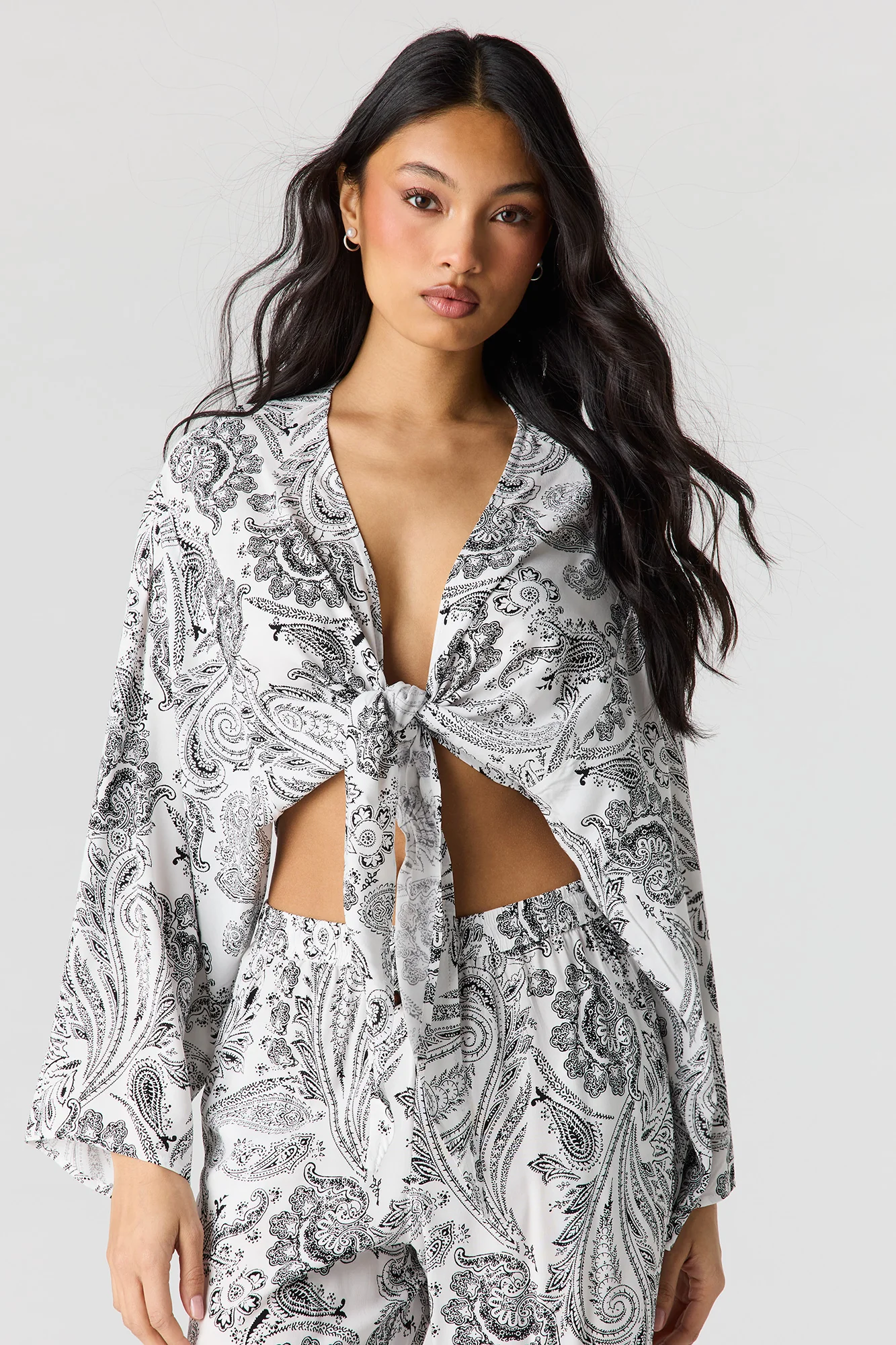 Flowy Tie Front Shrug