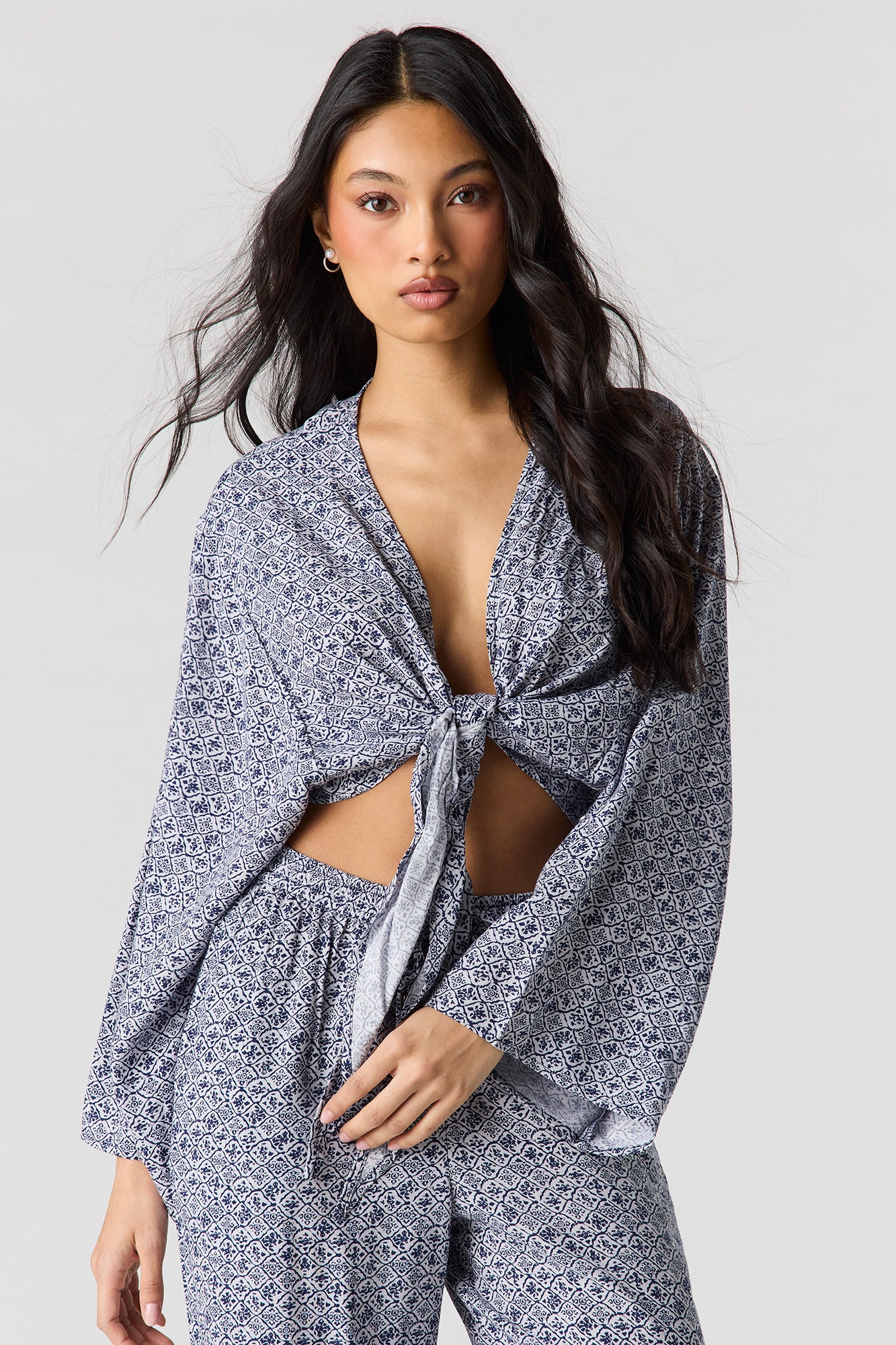 Flowy Tie Front Shrug