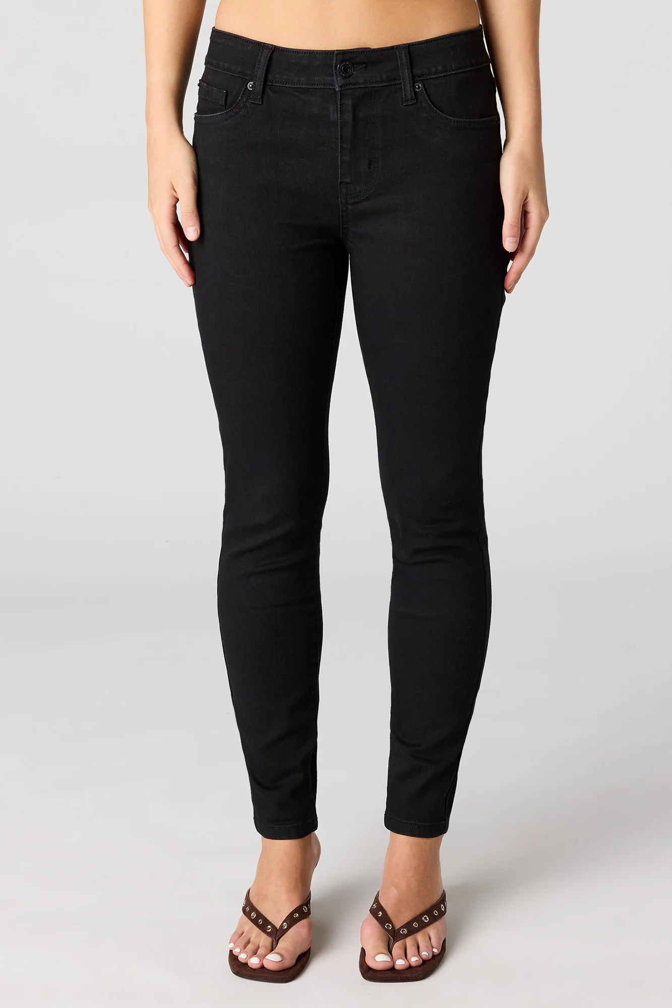 Low Rise Black Skinny Jean