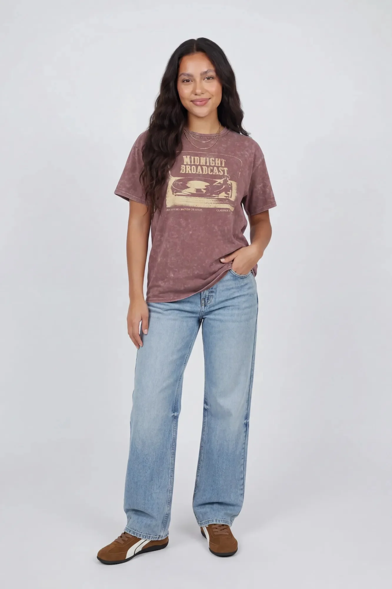 Washed Graphic Boyfriend T-Shirt