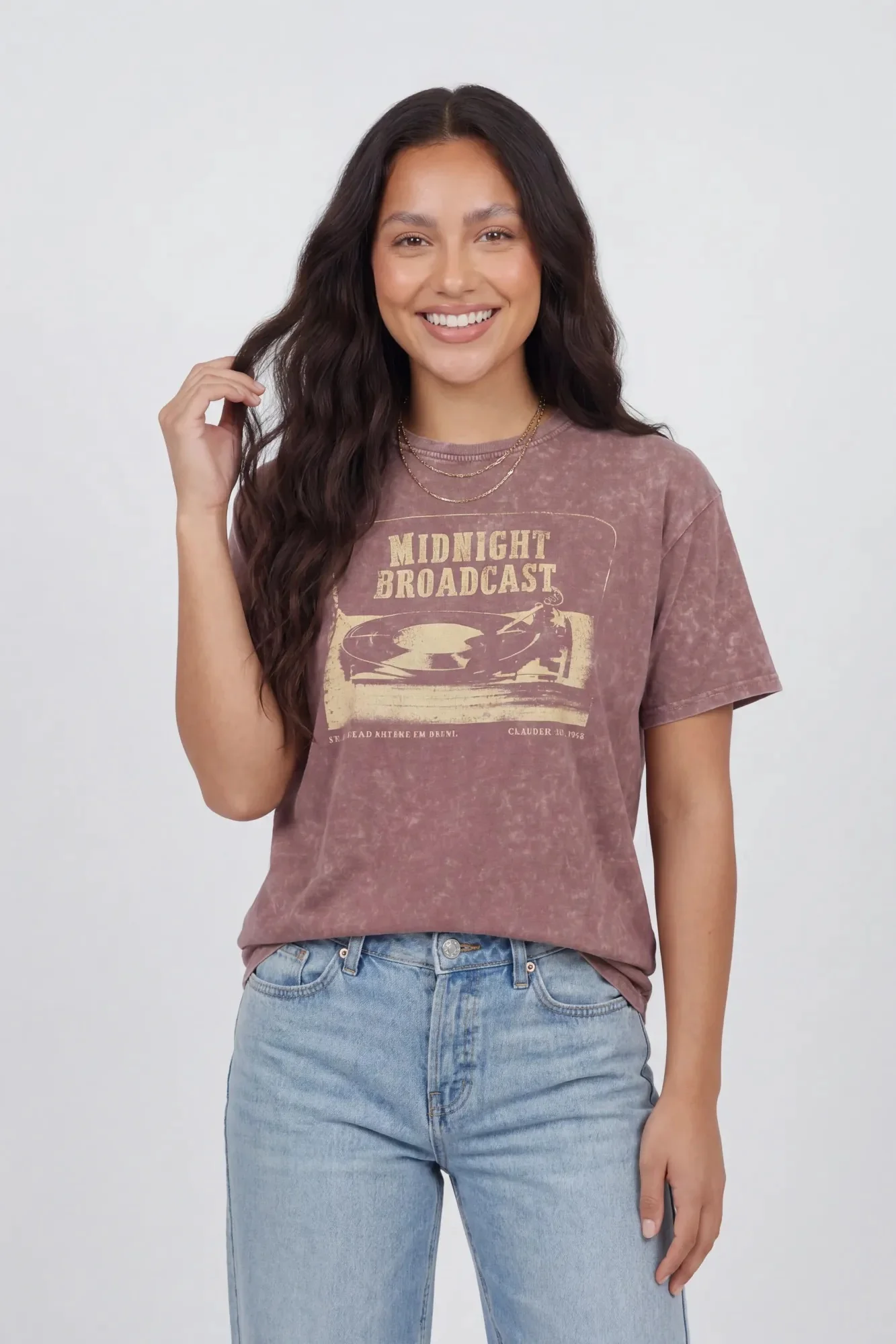 Washed Graphic Boyfriend T-Shirt