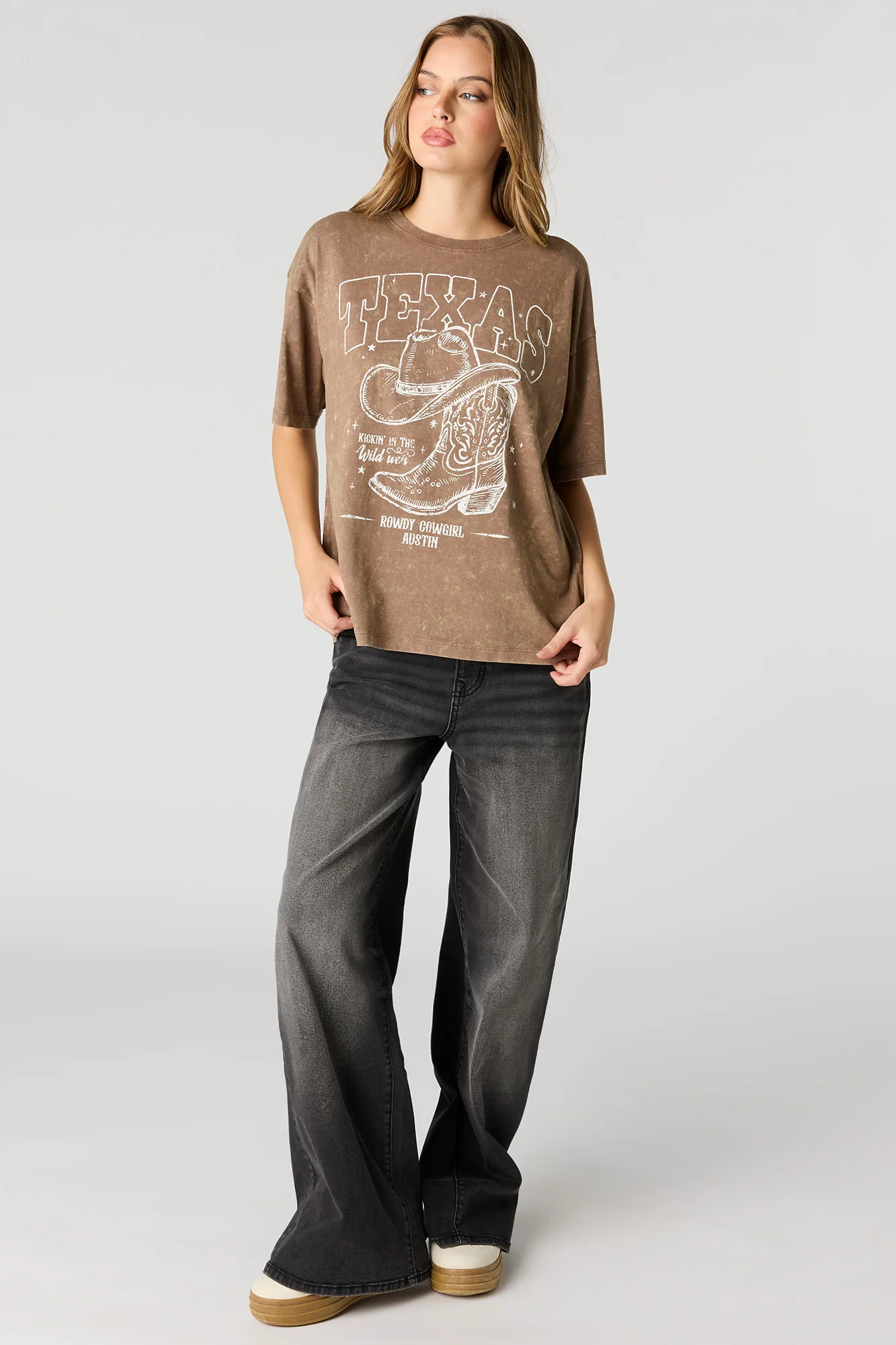 Graphic Washed Boyfriend T-Shirt