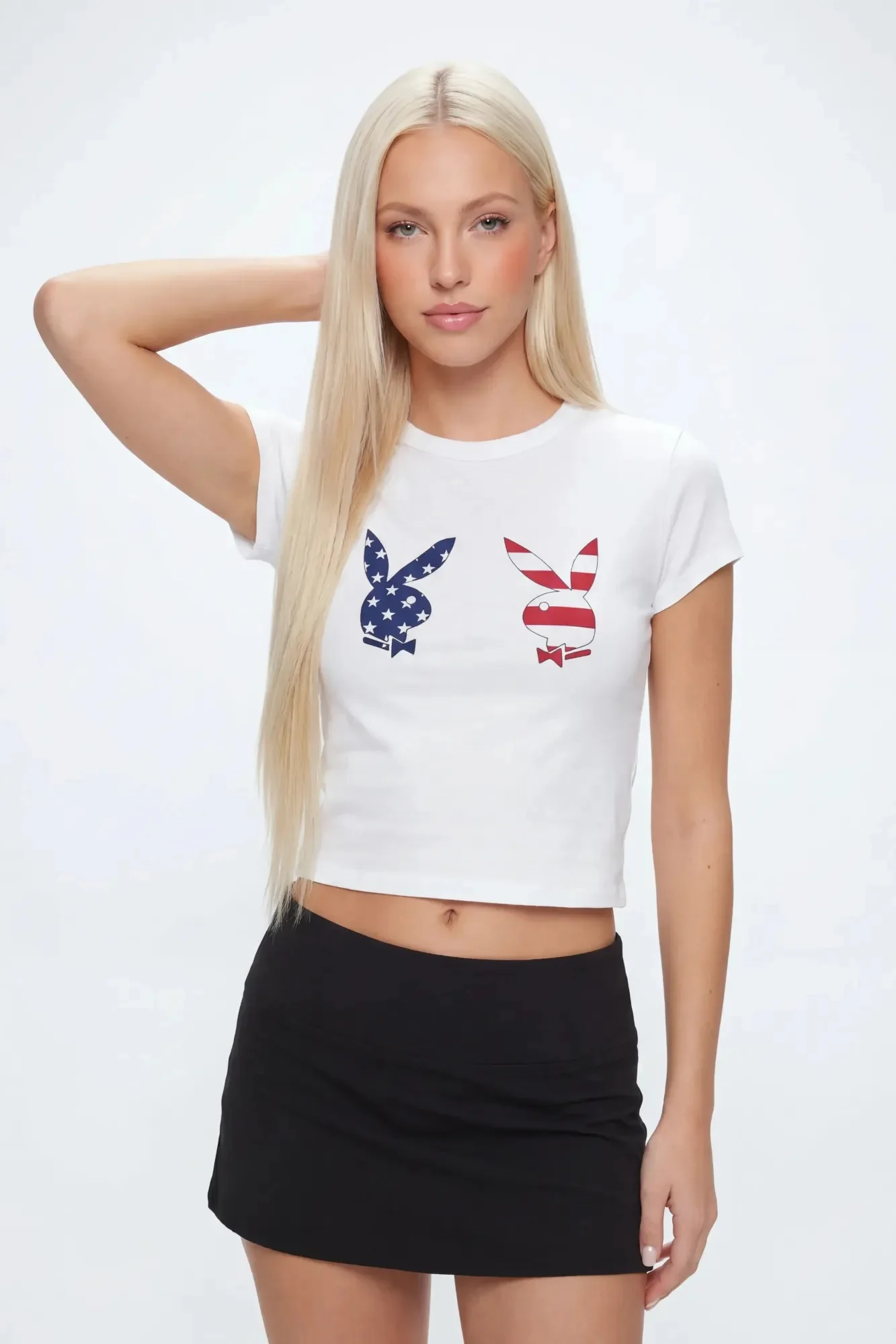 Playboy USA Graphic Fitted T-Shirt
