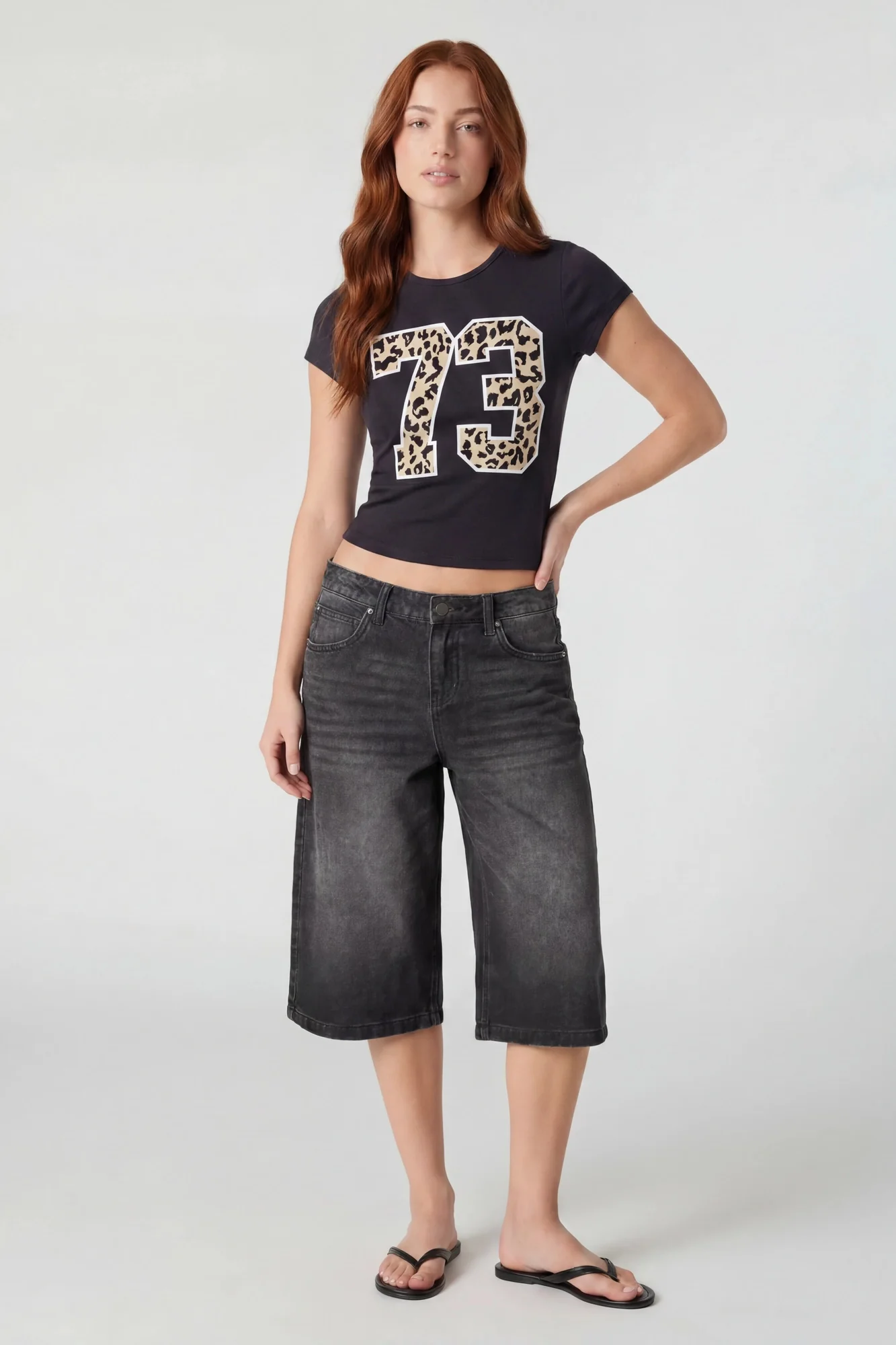 Graphic Ribbed T-Shirt