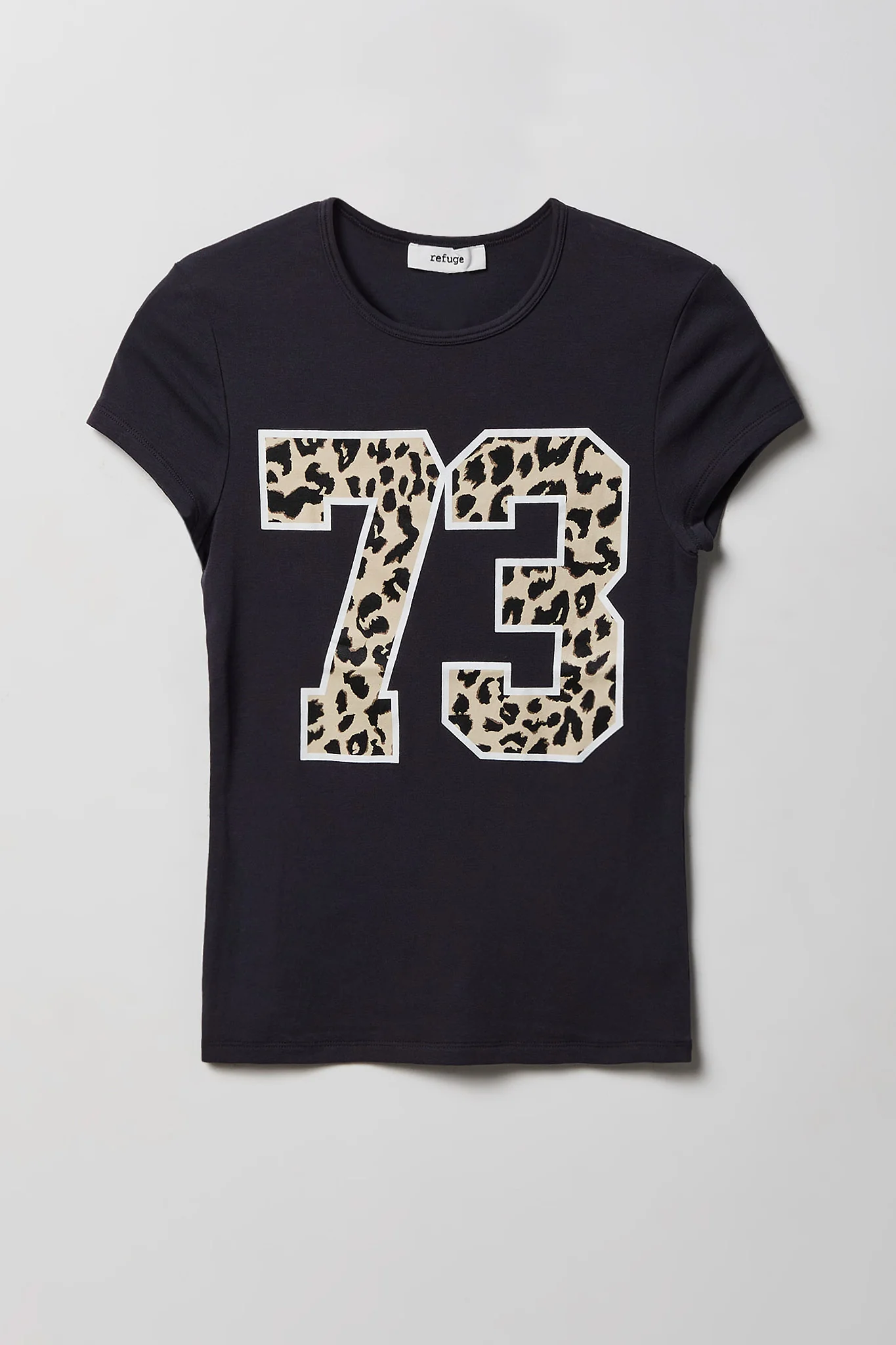 Graphic Ribbed T-Shirt