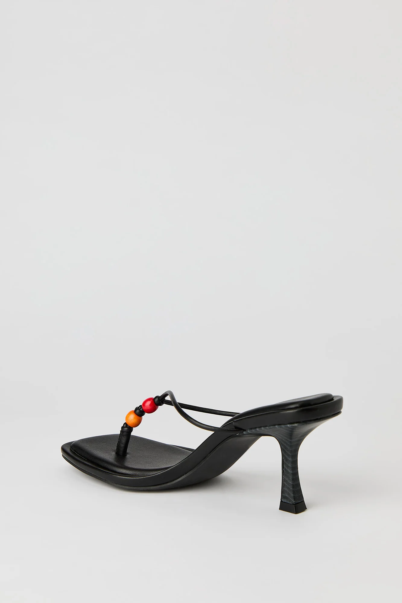 Beaded Thong Stiletto Heeled Sandal