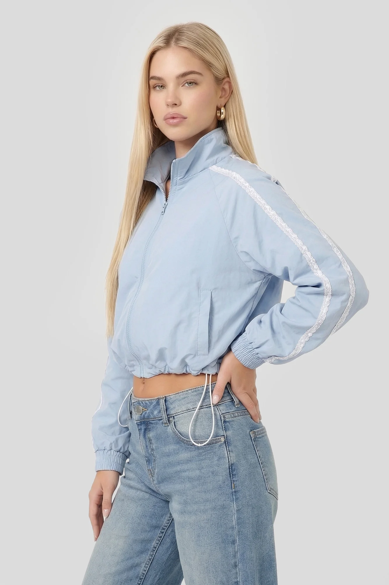 893-lace-trim-windbreaker-1.webp Lace Trim Windbreaker
