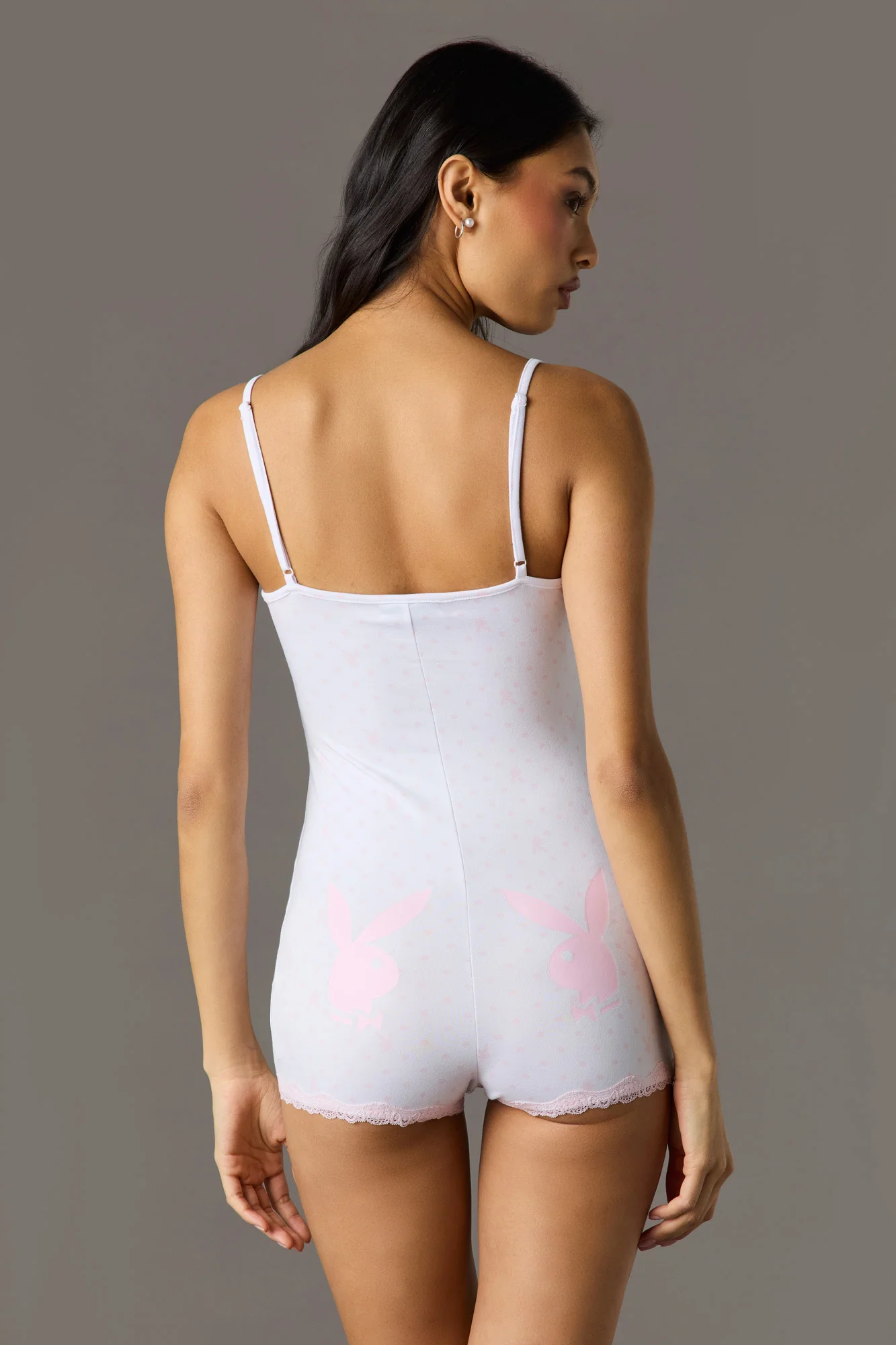 9128-playboy-lace-trim-pajama-romper-14.webp Playboy Lace Trim Pajama Romper