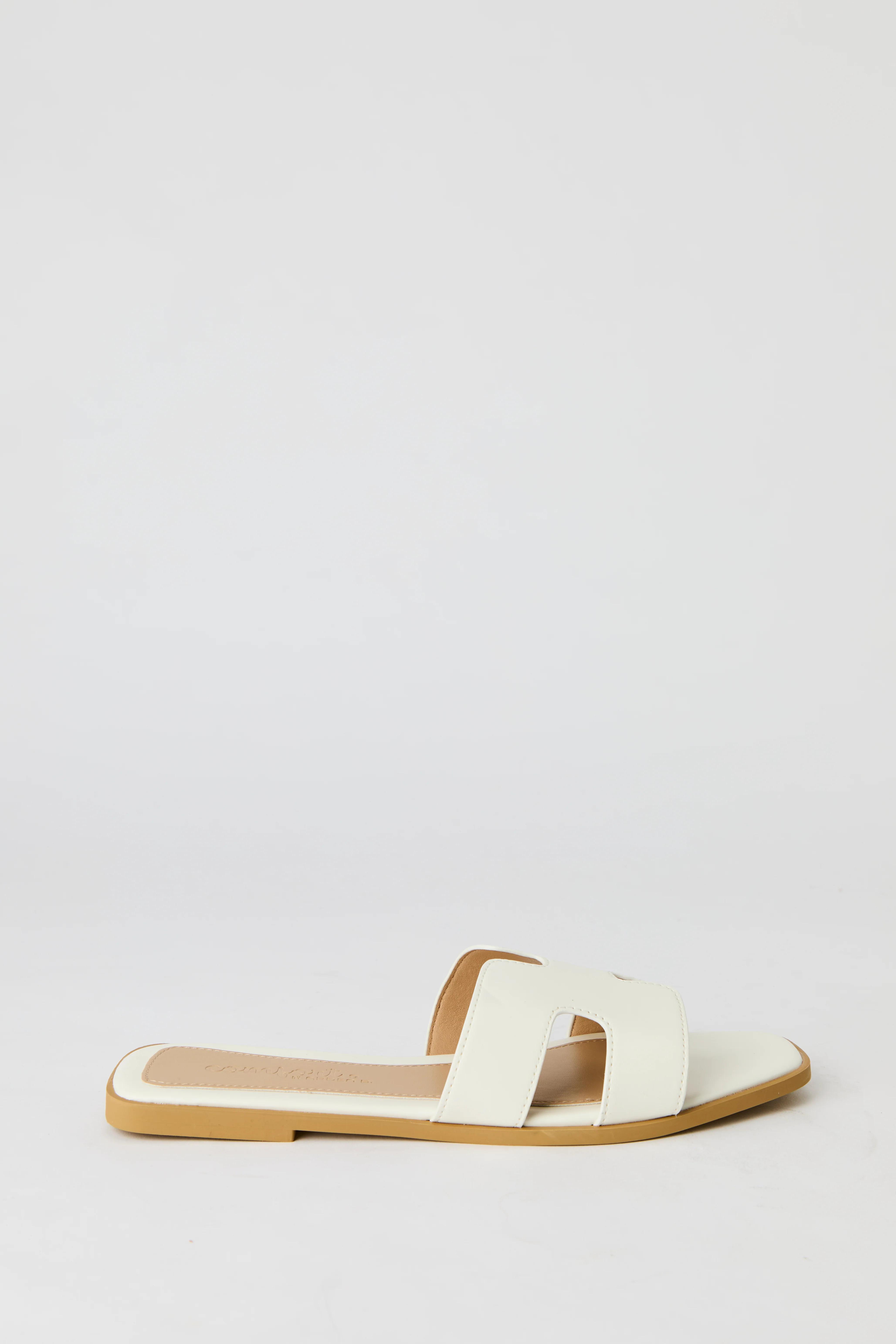 Faux Leather H Band Sandal