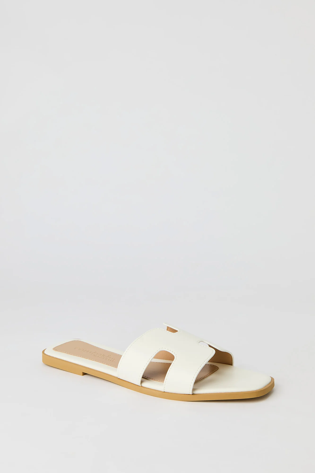 Faux Leather H Band Sandal