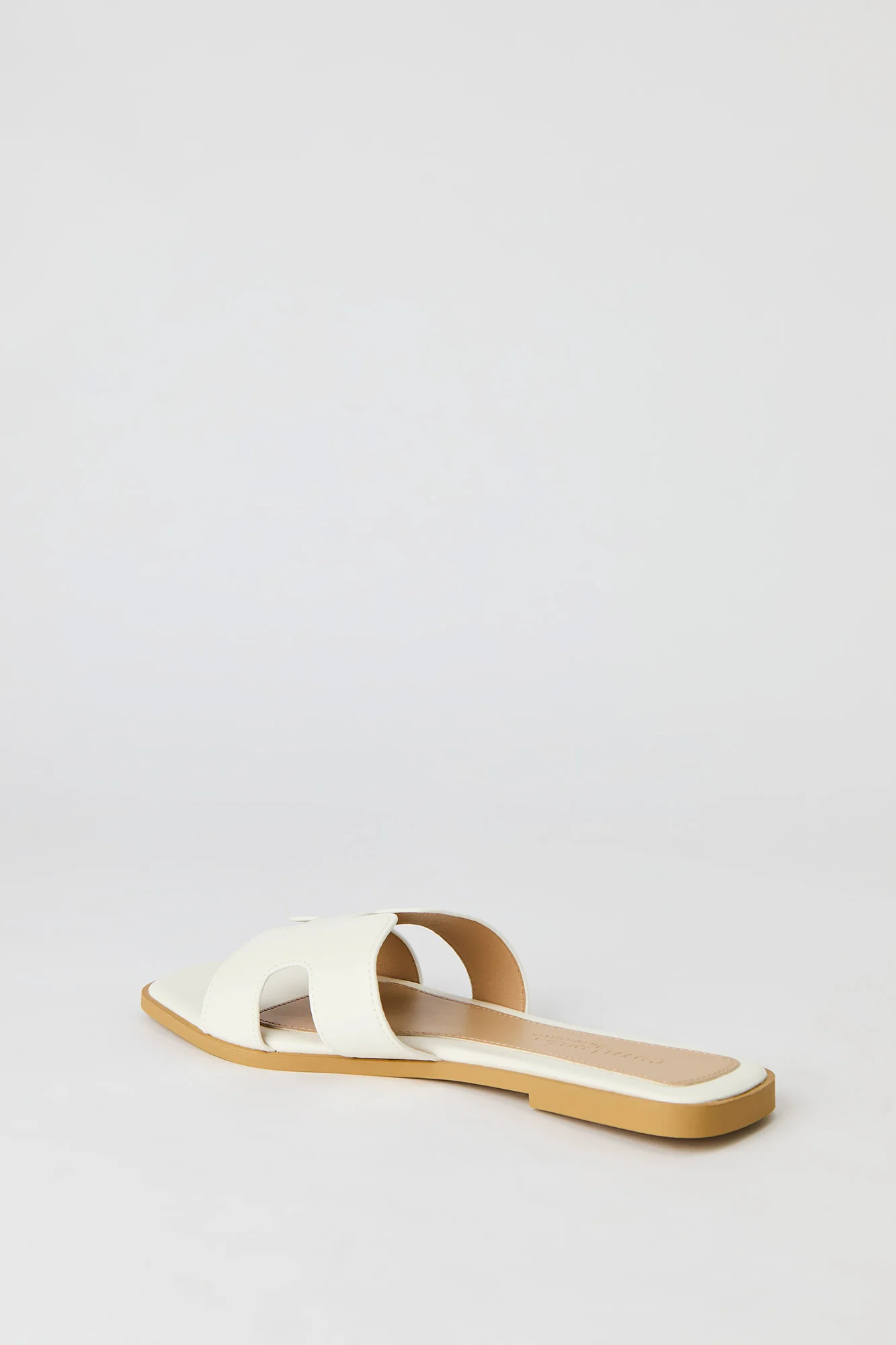 Faux Leather H Band Sandal