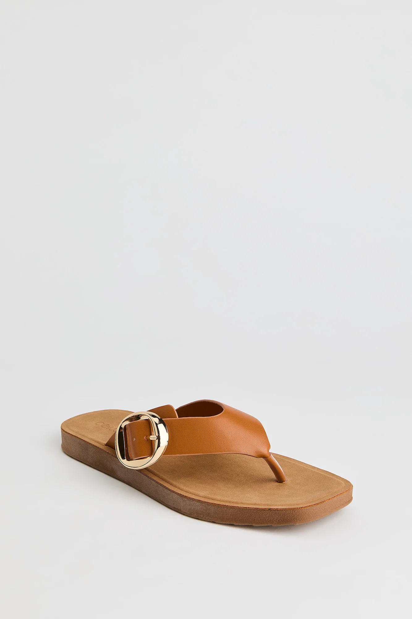 Thong Strap Buckle Sandal