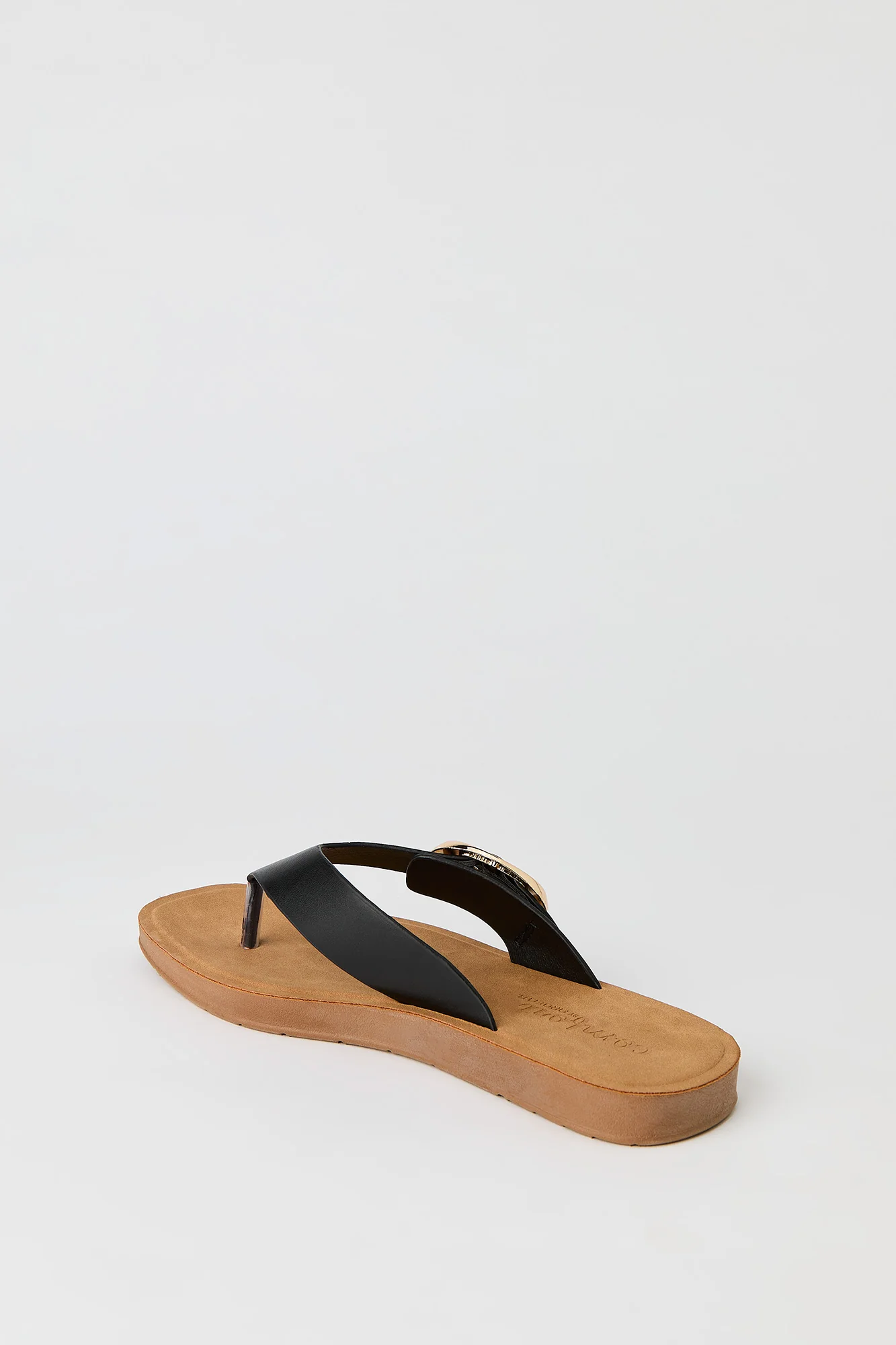 Thong Strap Buckle Sandal