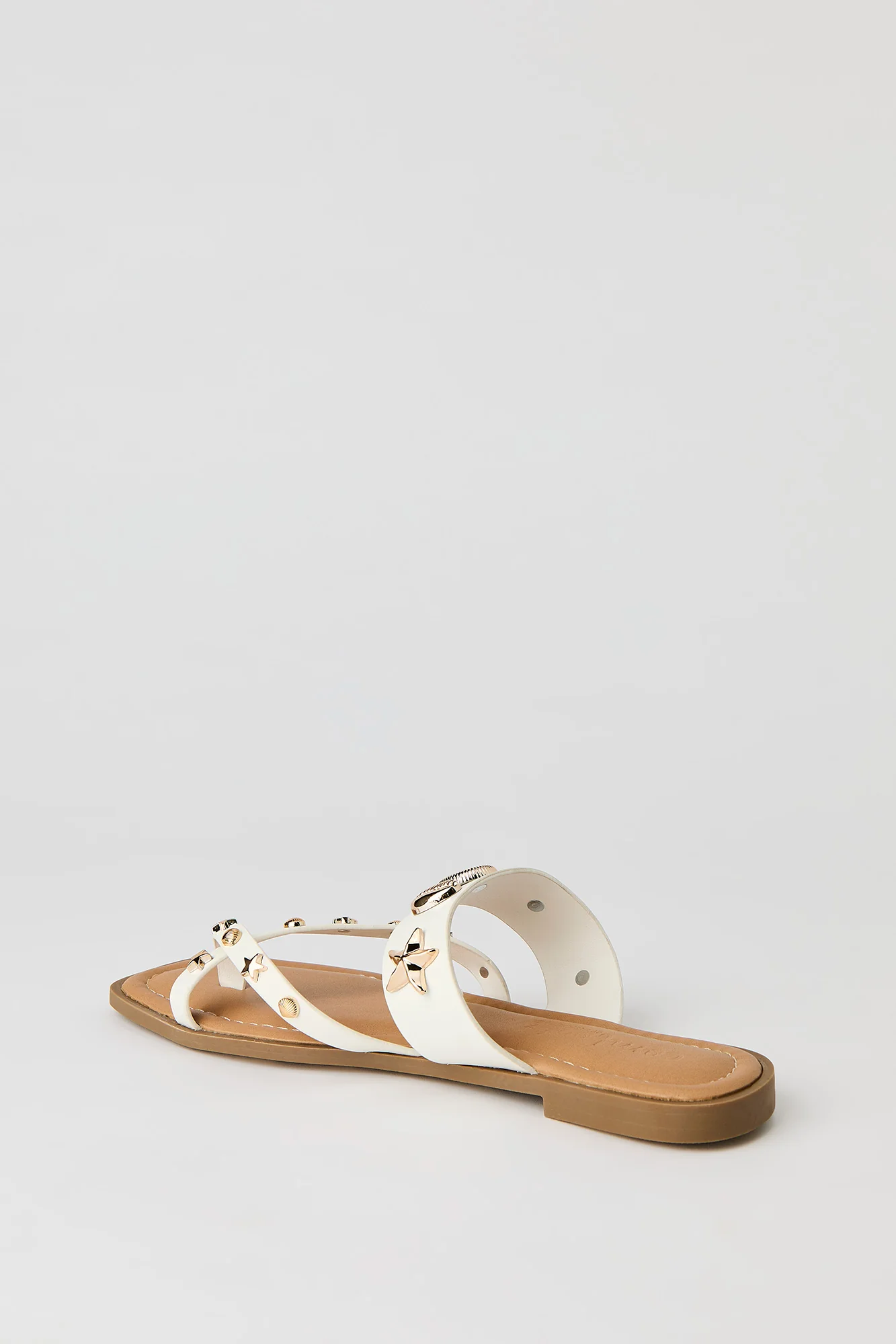 Shell Charm Toe Loop Sandal