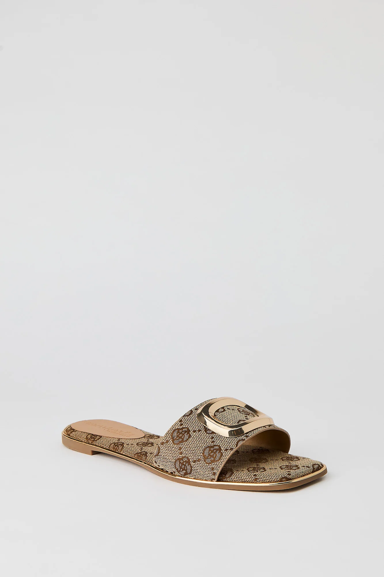 Square Metal Buckle Sandal