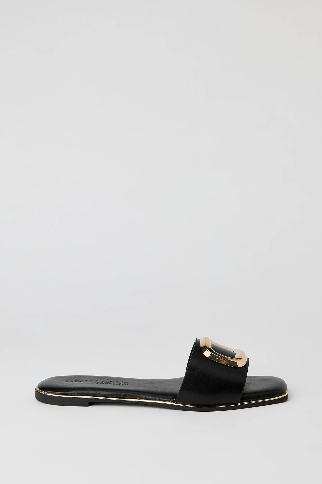 Square Metal Buckle Sandal