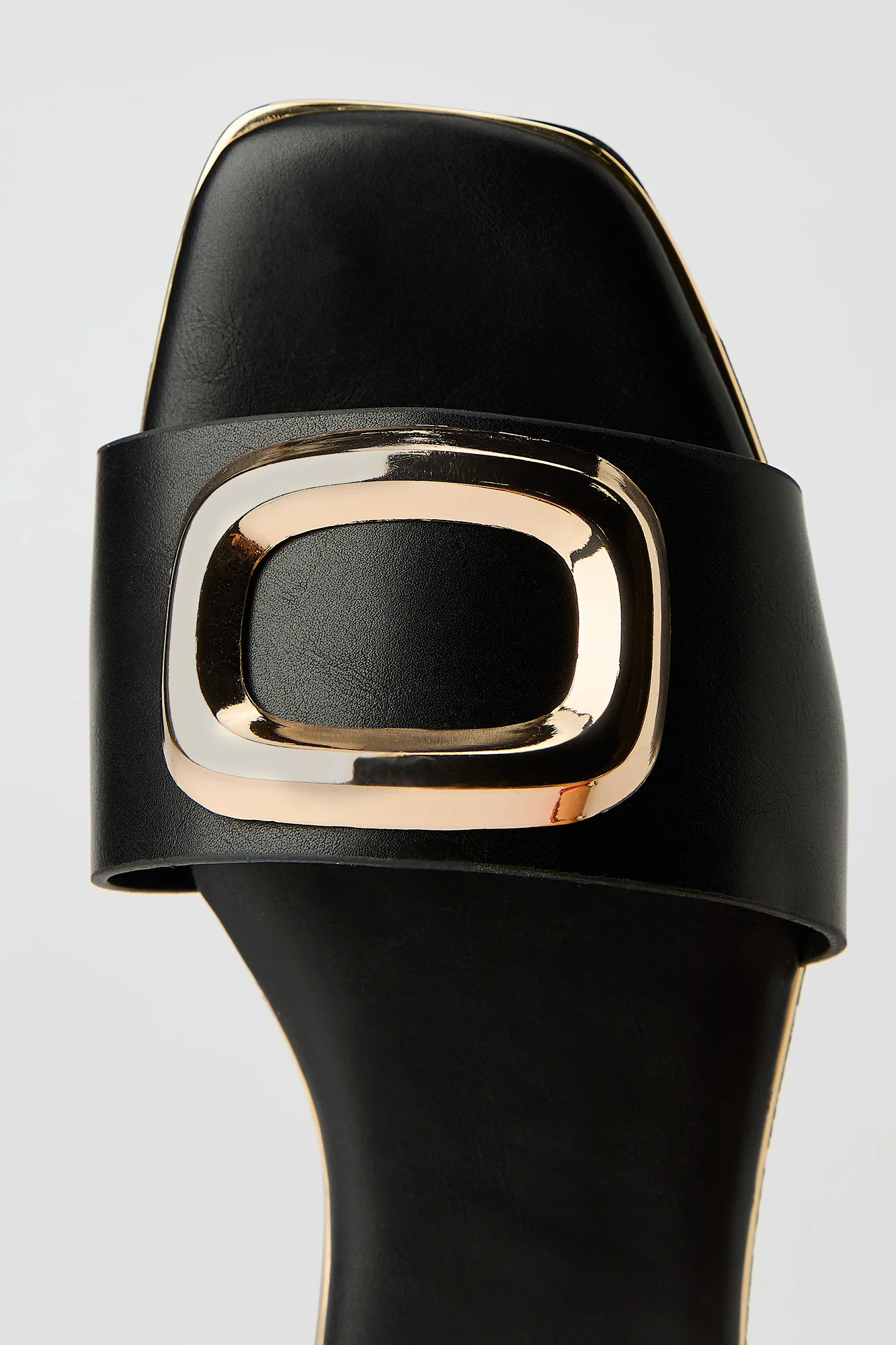 Square Metal Buckle Sandal