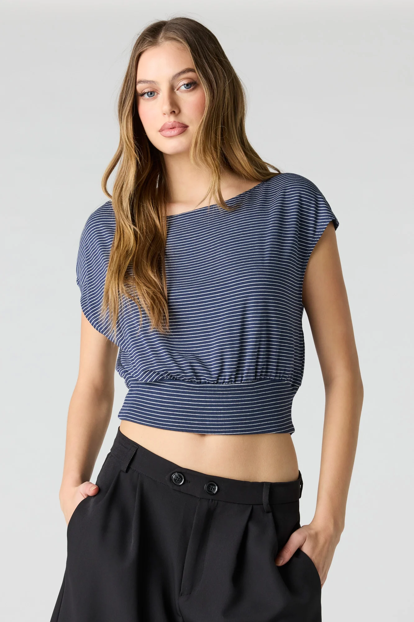 Striped Dolman Top