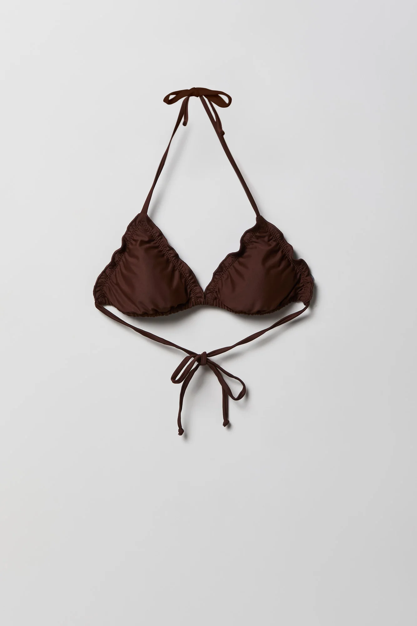 Ruffle Triangle Bikini Top
