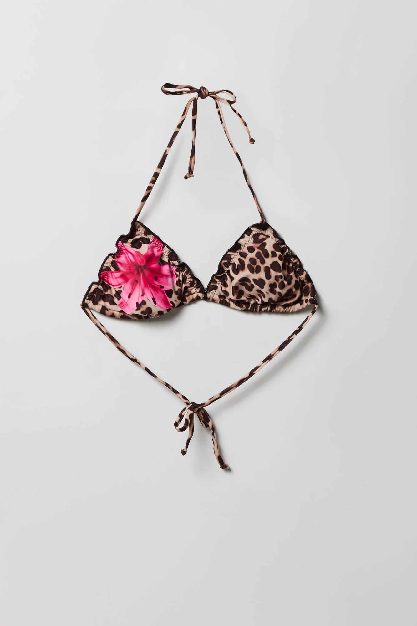 Ruffle Triangle Bikini Top