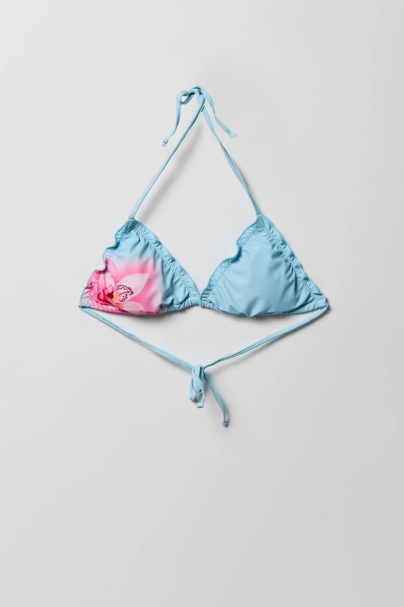 Ruffle Triangle Bikini Top