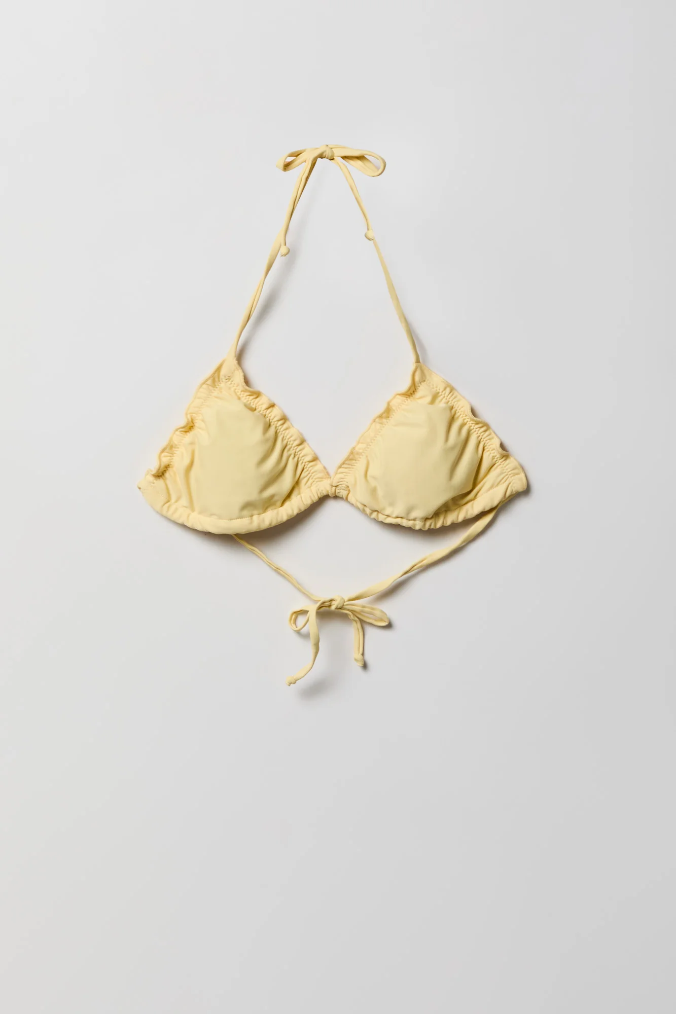 Ruffle Triangle Bikini Top