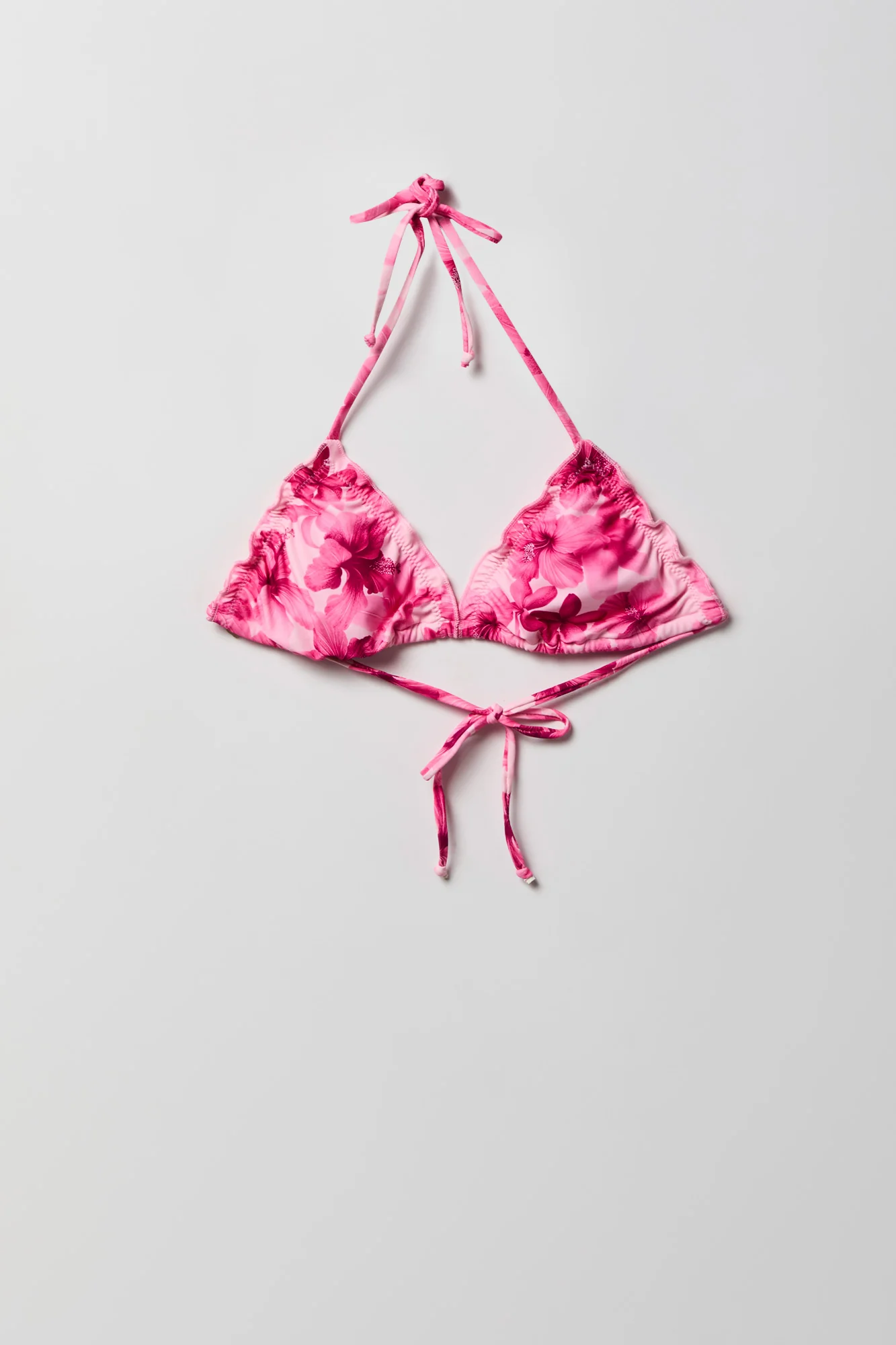 Ruffle Triangle Bikini Top